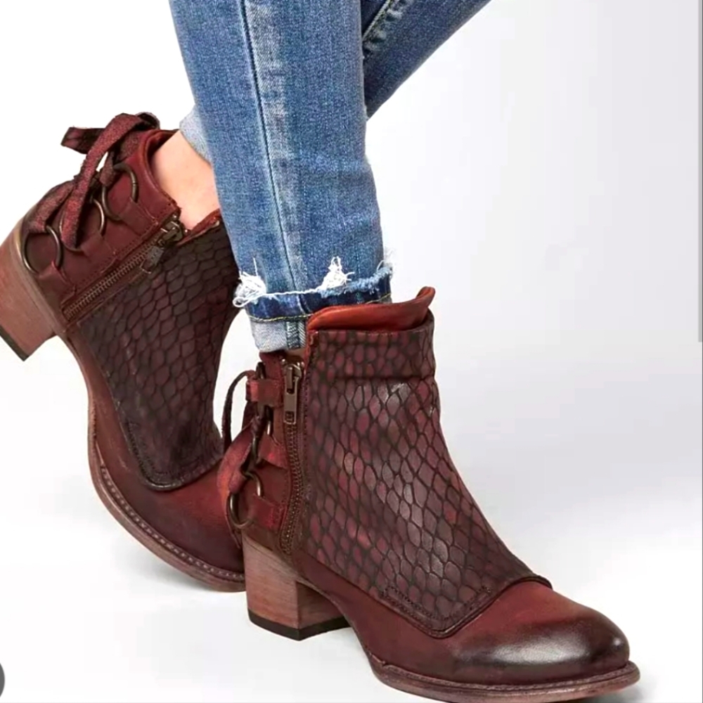 Freebird by Steven Cheri Leather Ankle Boot